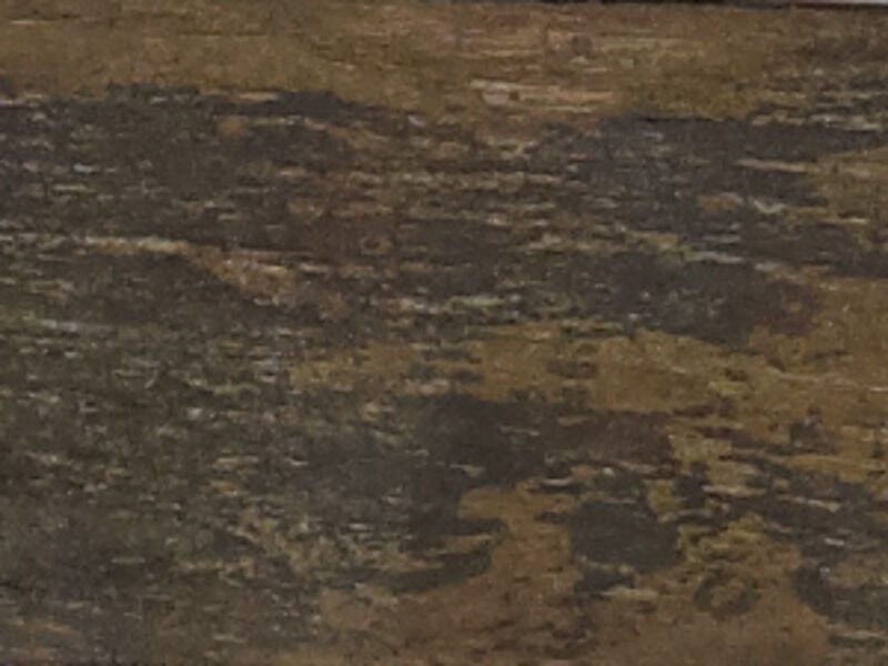 Weathered Chestnut with Worn Grey-Brown Paint 
